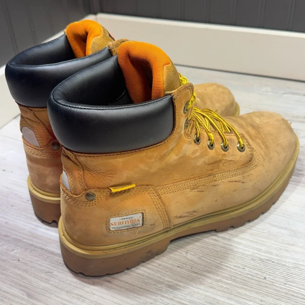 Herman Survivors Professional Series Waterproof Steel‎ Toe Work Boot Men's Sz 12